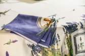 Квадратная скатерть, рисунок, 1400х1400 мм, Maison Christelle, Lavender