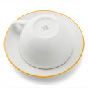 Чайная пара, 0.48 л, цветной ободок на чашке/блюдце, Ancap, Verona Millecolori Rims